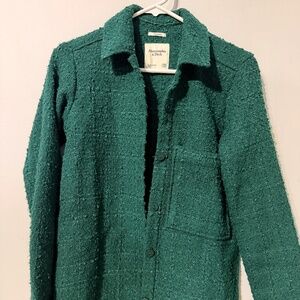 No longer needed tweed jacket in bright green